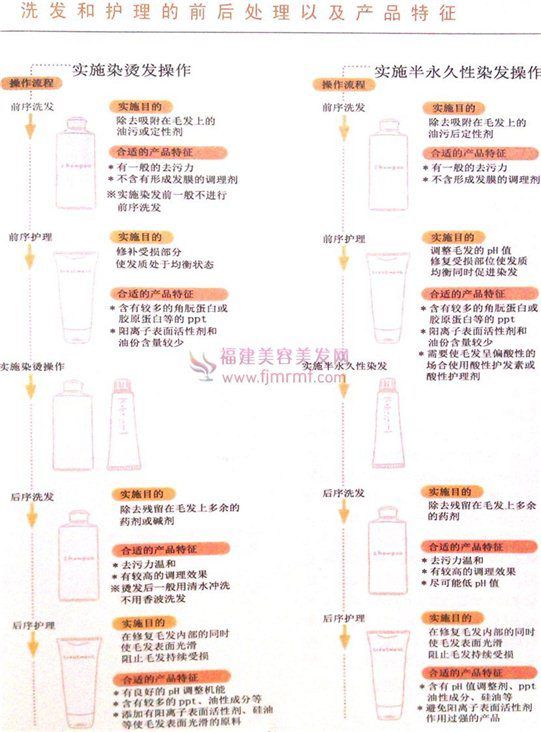 洗发和(hé)护理的(de)前后(hòu)处(chù)理(lǐ)及产品特征 洗发和护理的前(qián)后处(chù)理及(jí)产品(pǐn)特征
